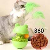 Maxbell Tumbler Cat Toy Cat Toys for Indoor Cats Educational Toy Interactive Cat Toy with feather