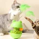 Maxbell Tumbler Cat Toy Cat Toys for Indoor Cats Educational Toy Interactive Cat Toy with feather