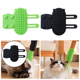 Maxbell 2x Tickling Comb Pet Brushes Cat Self Groomer for Puppy Short Long Hair Cats green