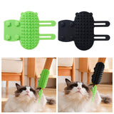 Maxbell 2x Tickling Comb Pet Brushes Cat Self Groomer for Puppy Short Long Hair Cats green