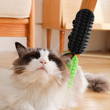 Maxbell 2x Tickling Comb Pet Brushes Cat Self Groomer for Puppy Short Long Hair Cats black