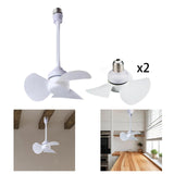 Maxbell Creative Socket Fan Quiet Modern E27 Base Ceiling Fan for Porch Office Halls flexible hose fan