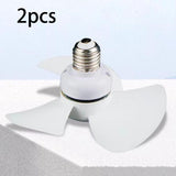 Maxbell Creative Socket Fan Quiet Modern E27 Base Ceiling Fan for Porch Office Halls socket fan