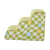 Maxbell Dog Stairs Detachable Washable Cover Compact 3 Steps for High Bed Climbing Bed Couch Green