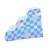Maxbell Dog Stairs Detachable Washable Cover Compact 3 Steps for High Bed Climbing Bed Couch Blue