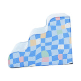 Maxbell Dog Stairs Detachable Washable Cover Compact 3 Steps for High Bed Climbing Bed Couch Blue