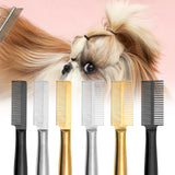 Maxbell Pet Hair Comb Cat Shedding Comb Dog Comb for Long and Short Hair Horse Puppy black single row