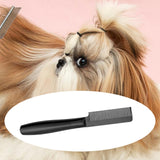 Maxbell Pet Hair Comb Cat Shedding Comb Dog Comb for Long and Short Hair Horse Puppy black single row