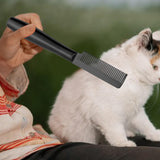 Maxbell Pet Hair Comb Cat Shedding Comb Dog Comb for Long and Short Hair Horse Puppy black single row