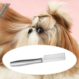 Maxbell Pet Hair Comb Cat Shedding Comb Dog Comb for Long and Short Hair Horse Puppy silver single row