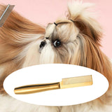 Maxbell Pet Hair Comb Cat Shedding Comb Dog Comb for Long and Short Hair Horse Puppy gold single row