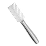 Maxbell Pet Hair Comb Cat Shedding Comb Dog Comb for Long and Short Hair Horse Puppy silver double row