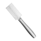 Maxbell Pet Hair Comb Cat Shedding Comb Dog Comb for Long and Short Hair Horse Puppy silver double row