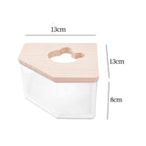 Maxbell Hamster Bath Toilet Pet Bathroom Pet Basin for Ferret Hedgehog Small Animals S