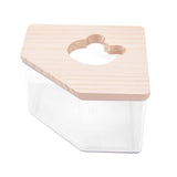 Maxbell Hamster Bath Toilet Pet Bathroom Pet Basin for Ferret Hedgehog Small Animals L