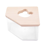 Maxbell Hamster Bath Toilet Pet Bathroom Pet Basin for Ferret Hedgehog Small Animals L