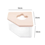 Maxbell Hamster Bath Toilet Pet Bathroom Pet Basin for Ferret Hedgehog Small Animals L