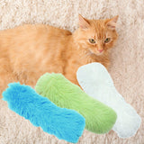 Maxbell 3x Cat Catnip Toys for Indoor Cats Cat Pillows Toys for Kitten Kitty Chasing blue green white