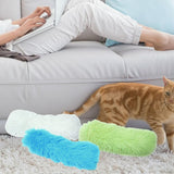 Maxbell 3x Cat Catnip Toys for Indoor Cats Cat Pillows Toys for Kitten Kitty Chasing blue green white