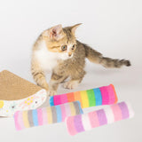 Maxbell 3x Cat Catnip Toys for Indoor Cats Cat Pillows Toys for Kitten Kitty Chasing colorful