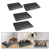 Maxbell Absorbent Pet Feeding Mat Non Slip with Smooth Edges Dog Water Dispenser Mat 30x40x0.35cm