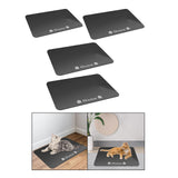 Maxbell Absorbent Pet Feeding Mat Non Slip with Smooth Edges Dog Water Dispenser Mat 30x40x0.35cm
