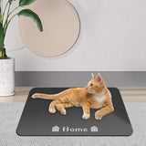Maxbell Absorbent Pet Feeding Mat Non Slip with Smooth Edges Dog Water Dispenser Mat 30x40x0.35cm