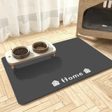 Maxbell Absorbent Pet Feeding Mat Non Slip with Smooth Edges Dog Water Dispenser Mat 30x40x0.35cm