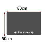 Maxbell Pet Feeding Mat Dishes Place Mat Floors Dog Water Dispenser Mat 50cmx80cmx0.35cm