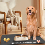 Maxbell Pet Feeding Mat Dishes Place Mat Floors Dog Water Dispenser Mat 50cmx80cmx0.35cm