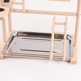 Maxbell Parrot Playstand with Ladder Parrot Bird Playground for Finch Conures Macaws