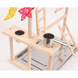 Maxbell Parrot Playstand with Ladder Parrot Bird Playground for Finch Conures Macaws