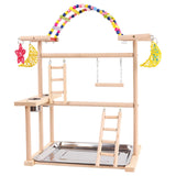 Maxbell Parrot Playstand with Ladder Parrot Bird Playground for Finch Conures Macaws