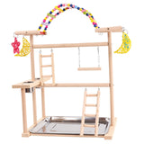 Maxbell Parrot Playstand with Ladder Parrot Bird Playground for Finch Conures Macaws