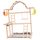 Maxbell Parrot Playstand with Ladder Parrot Bird Playground for Finch Conures Macaws