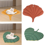 Maxbell Dog Mat Large Cozy Sleeping Reusable Dog Bed Mat for Small Medium Dog Kitten Ginkgo leaf