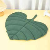 Maxbell Dog Mat Large Cozy Sleeping Reusable Dog Bed Mat for Small Medium Dog Kitten Heart shaped leaf