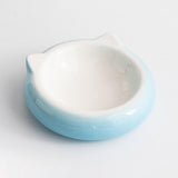 Maxbell Dog Bowl Water Bowl Porcelain Pet Bowl for Puppy Pet Supplies Food and Water Blue