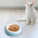 Maxbell Dog Bowl Water Bowl Porcelain Pet Bowl for Puppy Pet Supplies Food and Water Blue
