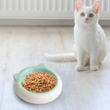 Maxbell Dog Bowl Water Bowl Porcelain Pet Bowl for Puppy Pet Supplies Food and Water White
