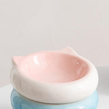 Maxbell Dog Bowl Water Bowl Porcelain Pet Bowl for Puppy Pet Supplies Food and Water Pink