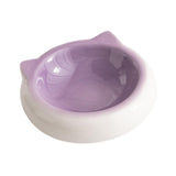 Maxbell Dog Bowl Water Bowl Porcelain Pet Bowl for Puppy Pet Supplies Food and Water Violet