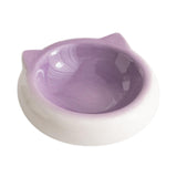 Maxbell Dog Bowl Water Bowl Porcelain Pet Bowl for Puppy Pet Supplies Food and Water Violet