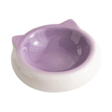 Maxbell Dog Bowl Water Bowl Porcelain Pet Bowl for Puppy Pet Supplies Food and Water Violet