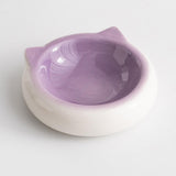 Maxbell Dog Bowl Water Bowl Porcelain Pet Bowl for Puppy Pet Supplies Food and Water Violet