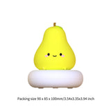 Maxbell Bedside Lamp for Baby Portable Cartoon Table Lamp for Study Yoga Living Room pear