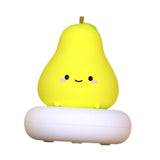 Maxbell Bedside Lamp for Baby Portable Cartoon Table Lamp for Study Yoga Living Room pear