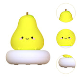 Maxbell Bedside Lamp for Baby Portable Cartoon Table Lamp for Study Yoga Living Room pear