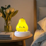 Maxbell Bedside Lamp for Baby Portable Cartoon Table Lamp for Study Yoga Living Room pear