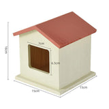 Maxbell Pet Urn Cat or Dog Memorial Box House Shaped Remembrance Gift Pet Memorial Urn pink rooftop